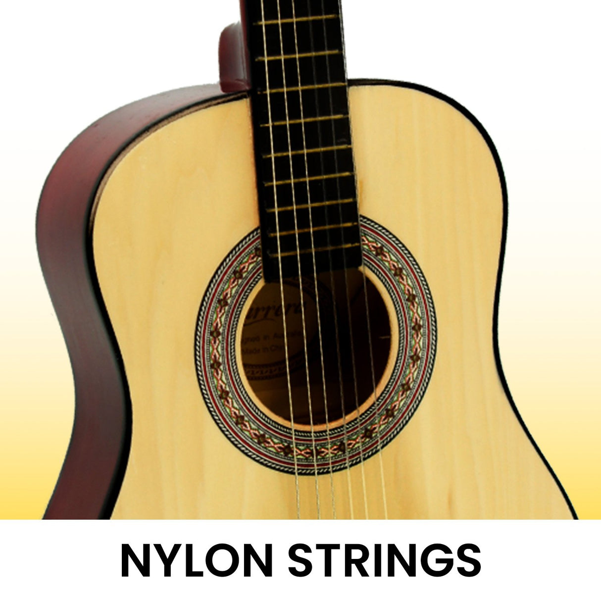 Childrens Guitar  Wooden 34in Acoustic - Natural