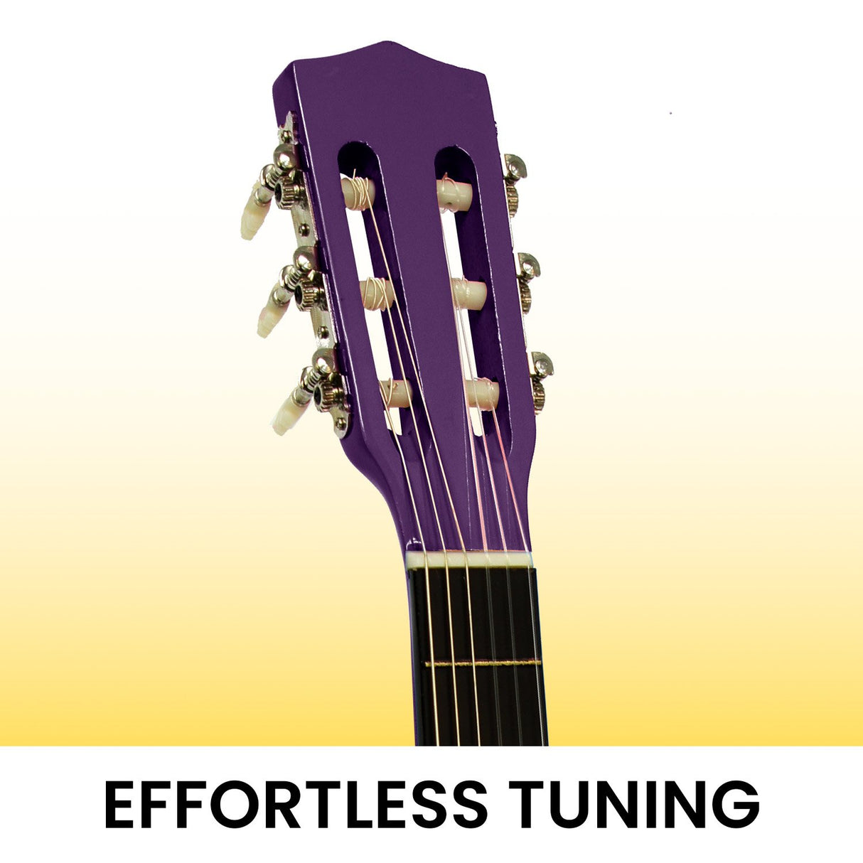 34in Acoustic Children no cut Guitar - Purple