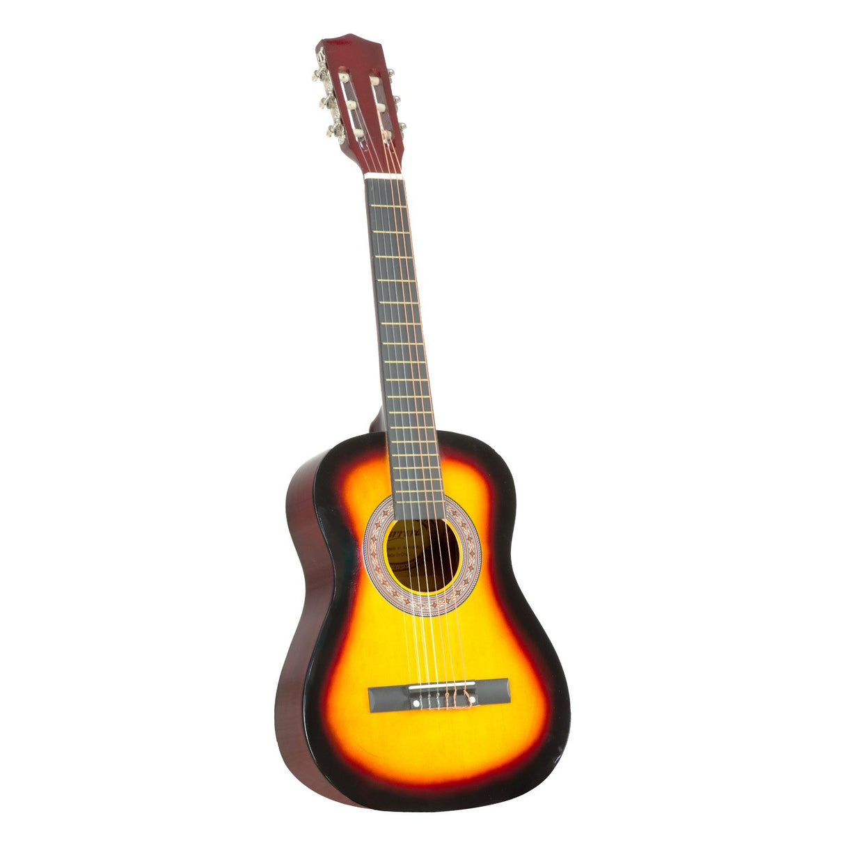 34in Acoustic Wooden Childrens Guitar - Sunburst