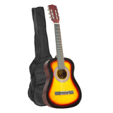 34in Acoustic Wooden Childrens Guitar - Sunburst