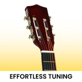 34in Acoustic Wooden Childrens Guitar - Sunburst