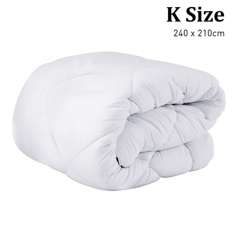 400GSM Microfibre Bamboo Quilt Comforter Doona - King