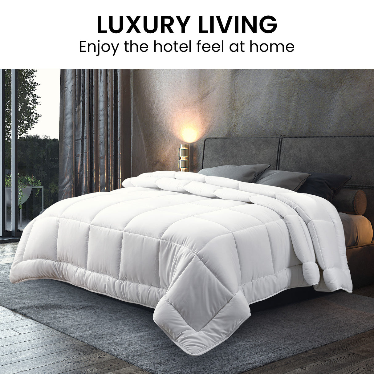 500GSM Duck Down Feather Quilt Duvet Doona - King