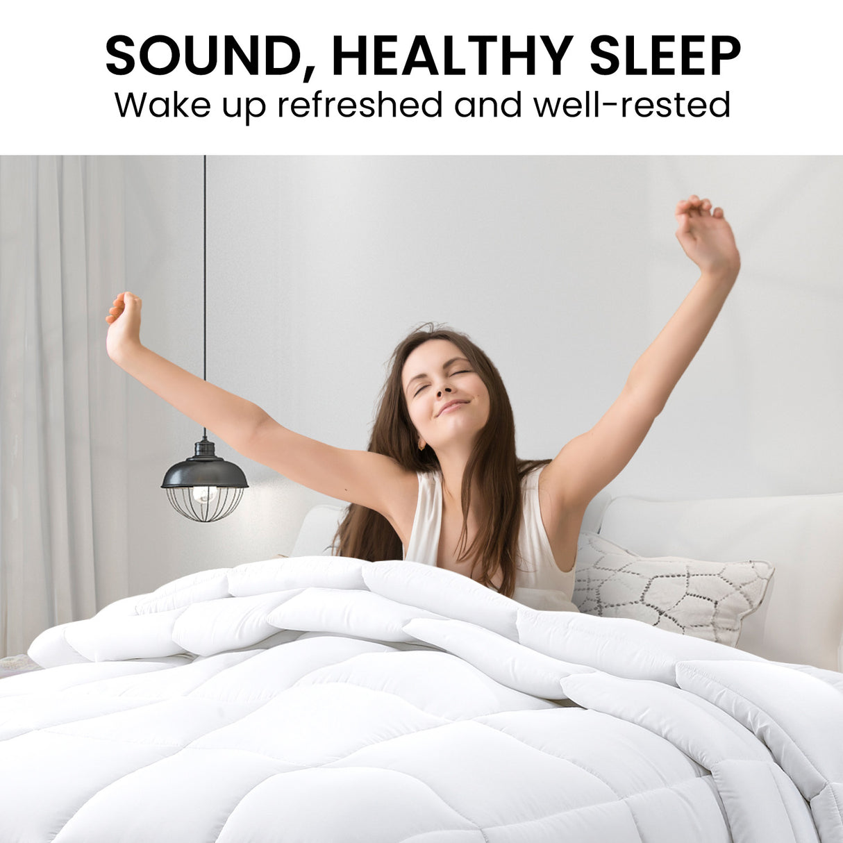 700GSM Goose Down Feather Comforter Doona - Super King