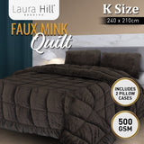 500gsm Faux Mink Quilt Comforter - King