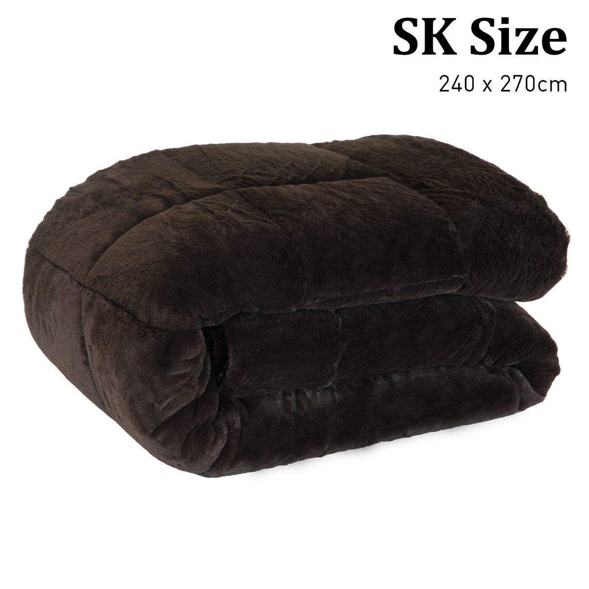 Faux Mink Comforter Quilt Doona Duvet 600GSM - Super King