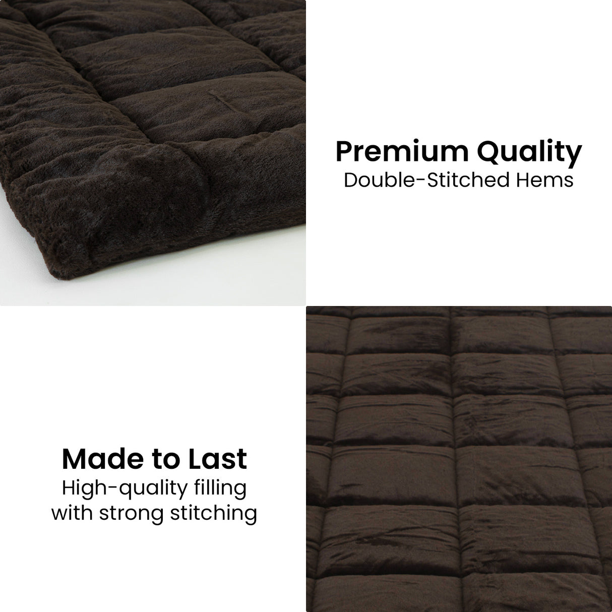 Faux Mink Comforter Quilt Doona Duvet 600GSM - Super King