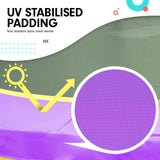 4.5ft Trampoline Round Free Safety Net Spring Pad Cover Mat Outdoor Yellow Purple