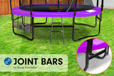 Classic 6ft Trampoline Round Outdoor Free Safety Net Spring Pad Cover Mat Purple