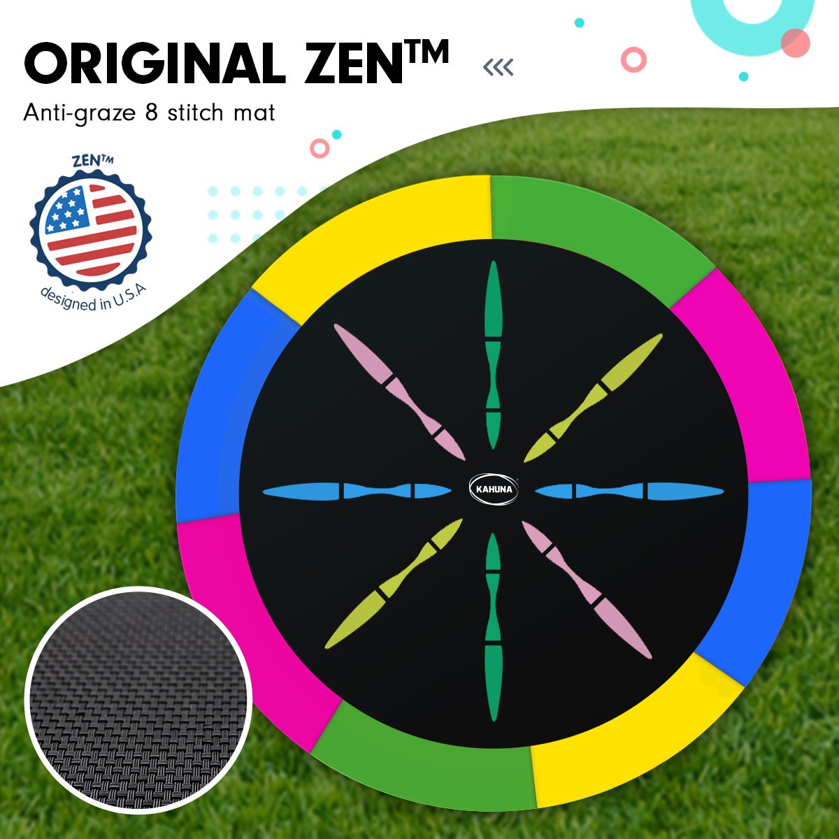 6ft Trampoline Round Free Pad Cover Spring Mat Net Safety Net Enclosure Rainbow