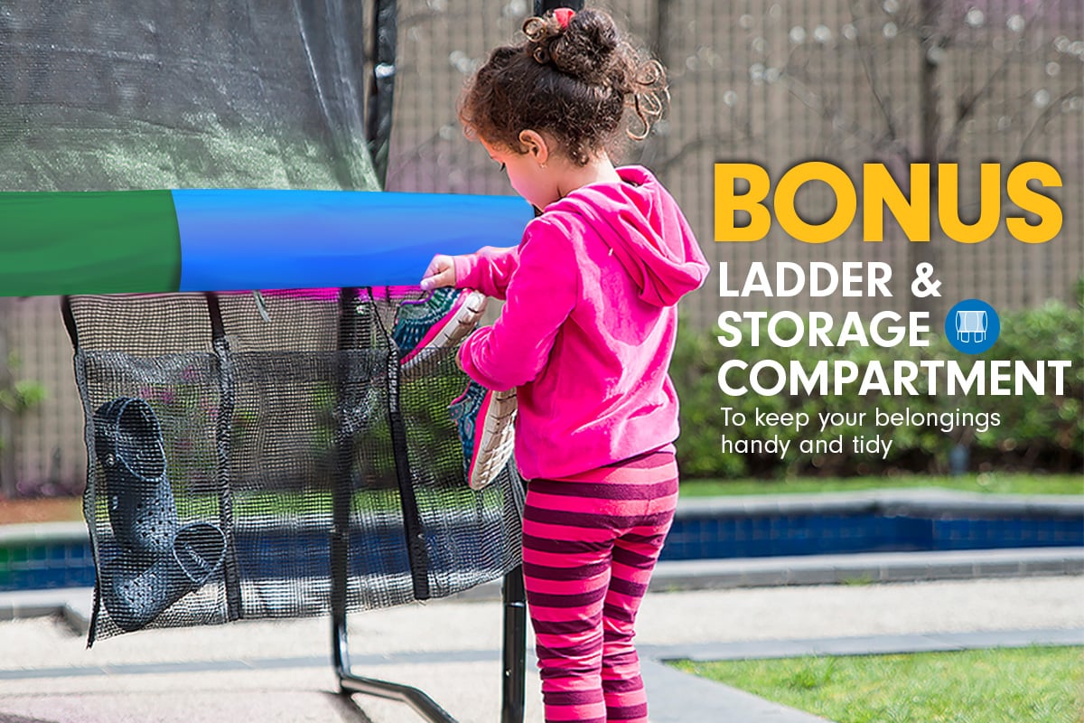 6ft Trampoline Round Free Pad Cover Spring Mat Net Safety Net Enclosure Rainbow