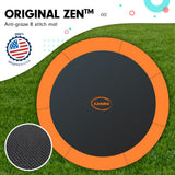 8ft Trampoline  With Spring Mat Pad Net Outdoor - Orange