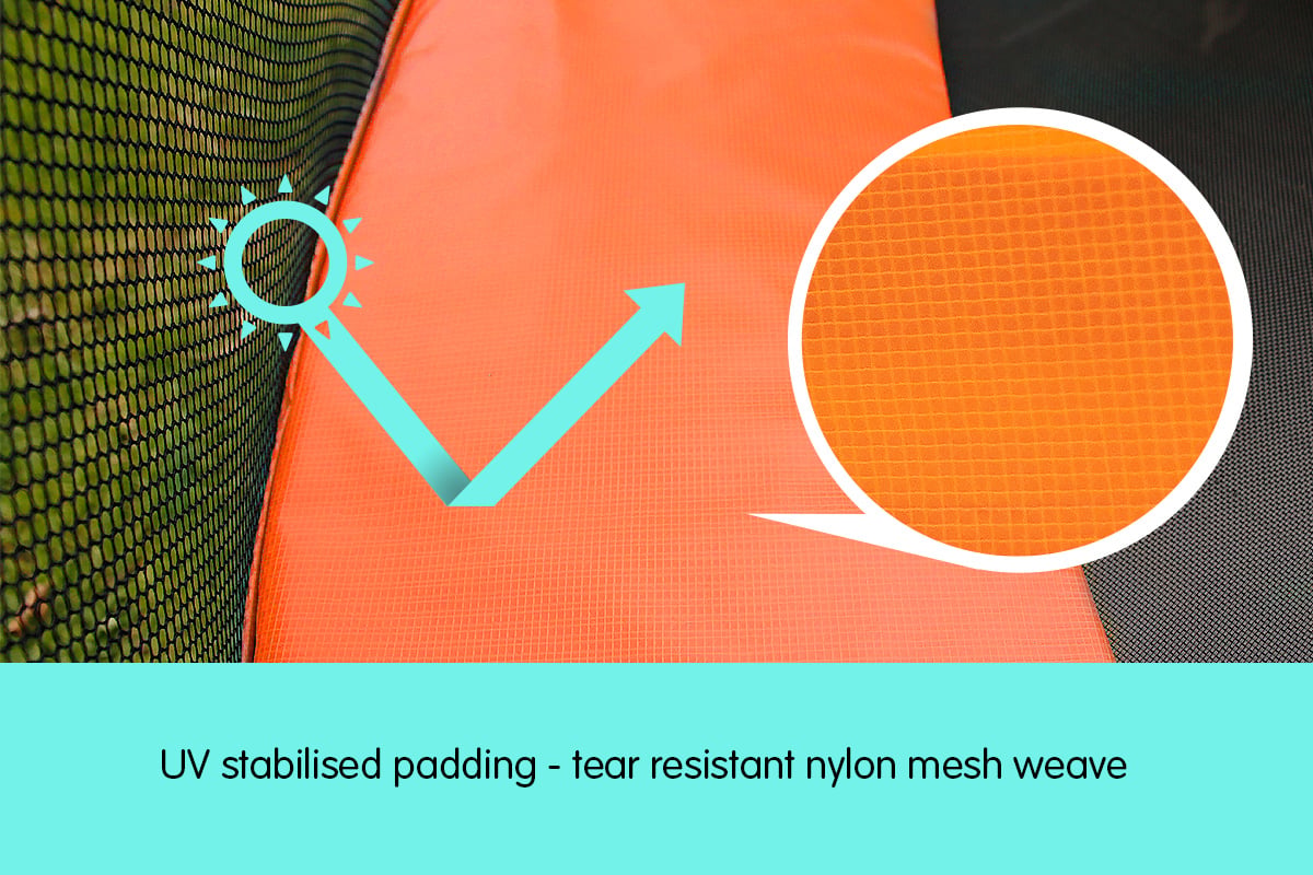 8ft Trampoline Replacement Pad Round - Orange