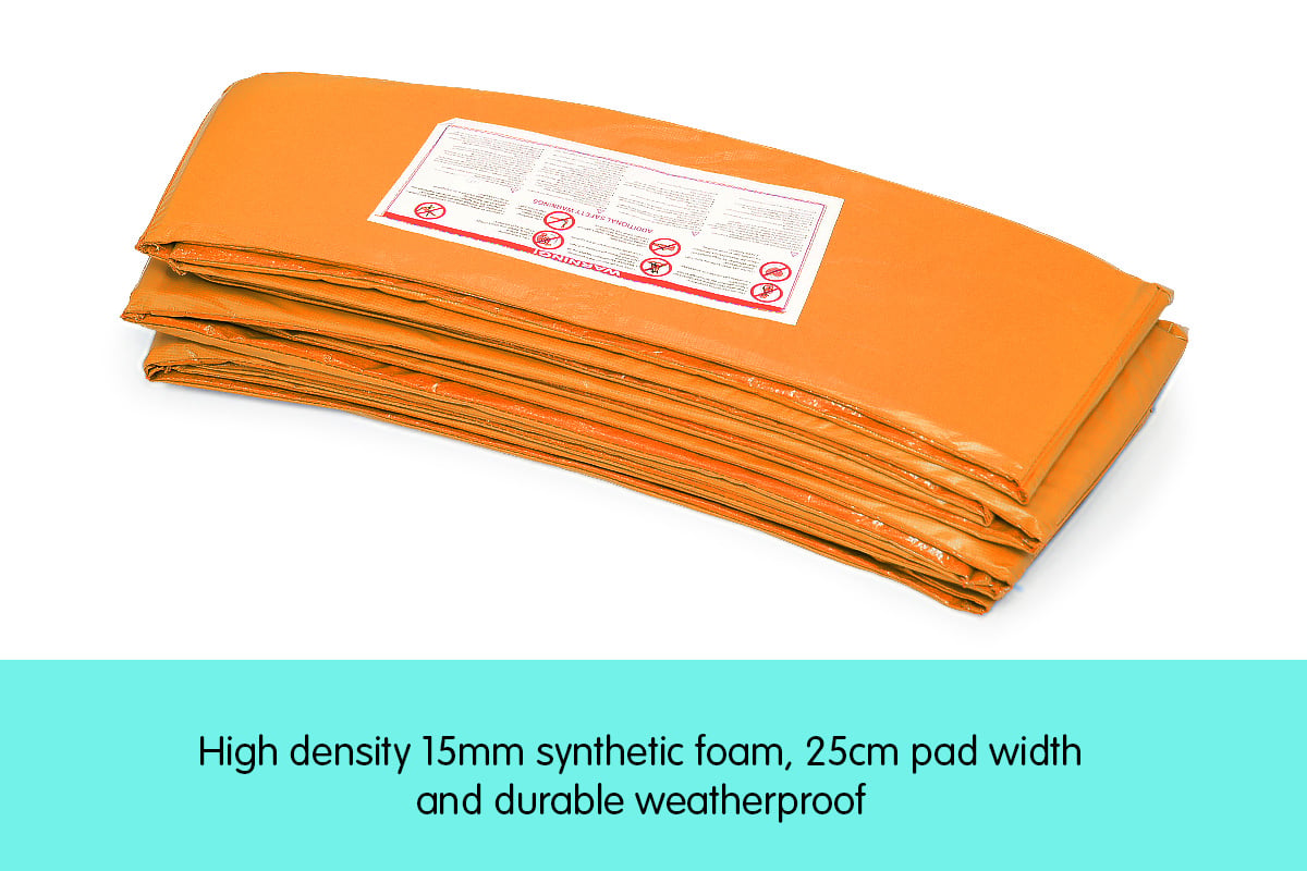 8ft Trampoline Replacement Pad Round - Orange