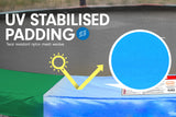 6ft Trampoline Replacement Pad Round - Rainbow