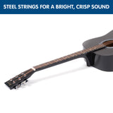 41in Acoustic Wooden Guitar with Bag - Black