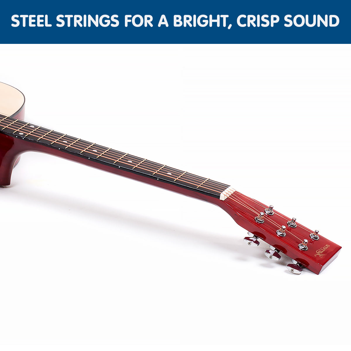 41in Acoustic Wooden Guitar with Bag - Natural