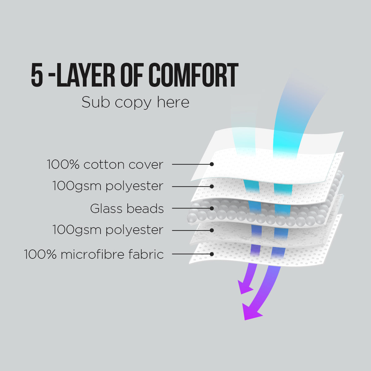 Weighted Blanket Heavy Quilt Doona 7Kg - White