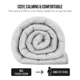 Weighted Blanket Heavy Quilt Doona Queen 9Kg -White