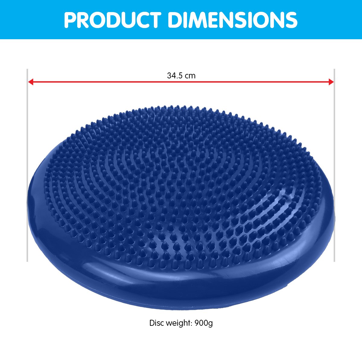 Yoga Stability Disc Home Gym Pilates Balance Trainer - Blue