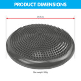 Yoga Stability Disc Home Gym Pilates Balance Trainer - Grey