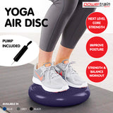 Yoga Stability Disc w/ Pump Home Gym Pilate Balance Trainer - Purple