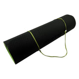 Eco-Friendly TPE Pilates Exercise Yoga Mat 8mm - Black Green