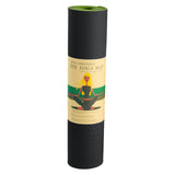 Eco-Friendly TPE Pilates Exercise Yoga Mat 8mm - Black Green
