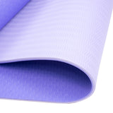 Eco-Friendly TPE Pilates Exercise Yoga Mat 8mm - Light Purple