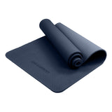 Eco-friendly Dual Layer 6mm Yoga Mat | Navy | Non-slip Surface And Carry Strap For Ultimate Comfort And Portability