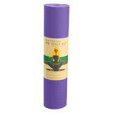 Eco-friendly Dual Layer 6mm Yoga Mat | Dark Lavender | Non-slip Surface And Carry Strap For Ultimate Comfort And Portability