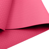 Eco-friendly Dual Layer 6mm Yoga Mat | Pink | Non-slip Surface And Carry Strap For Ultimate Comfort And Portability