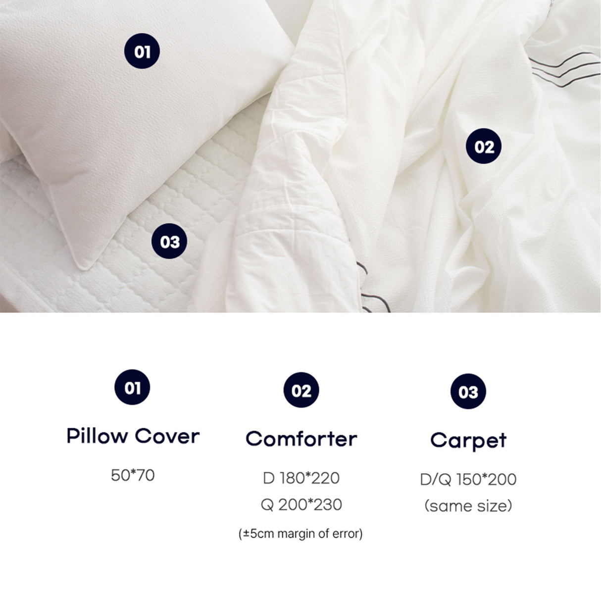 Flua Snow Comforter Set Queen Cool Quilt Bedspread BLUE