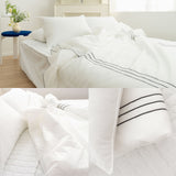 Flua Snow Comforter Set Queen Cool Quilt Bedspread WHITE