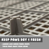 Dog Pet Potty Tray Training Toilet Raised Walls T1 GREY