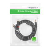 3.5mm male to 2RCA male cable 3M (10512)