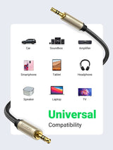 10604 3.5mm Male to Male Aux Stereo Audio Cable 2M