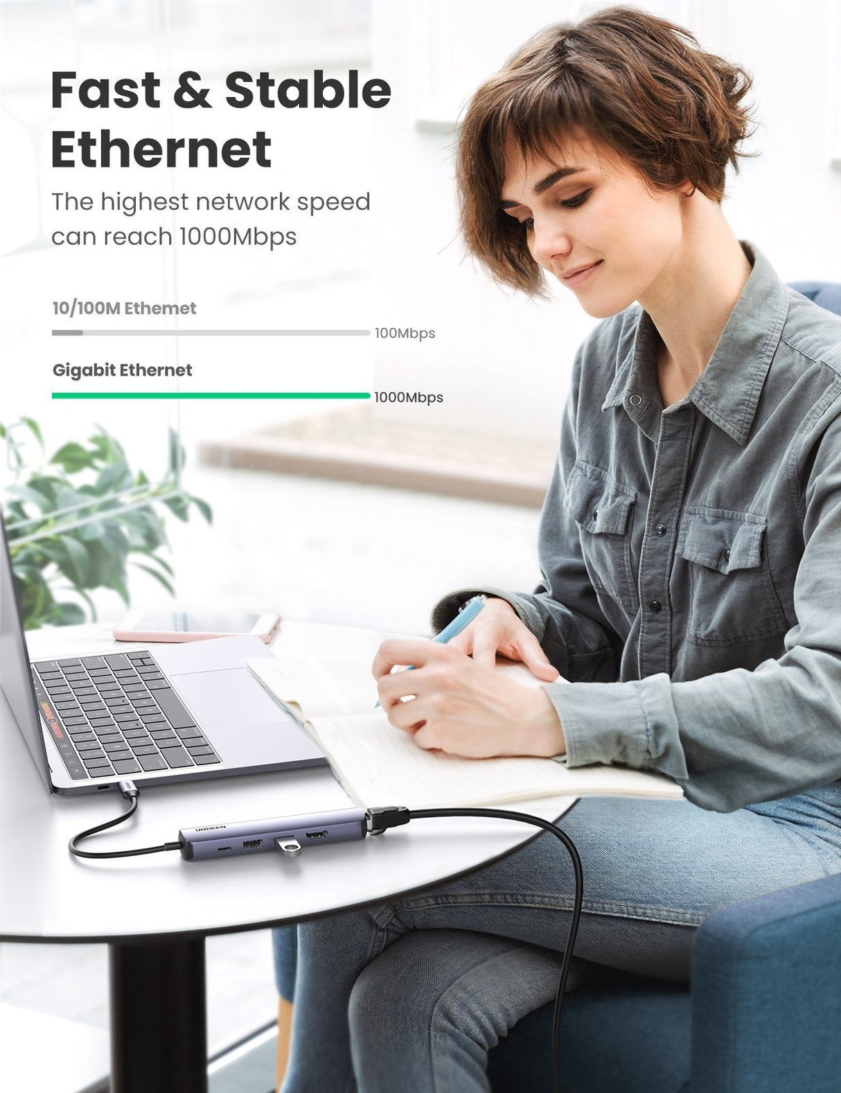 10919 Ultra Slim 5-in-1 USB C Hub