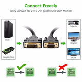 DVI (24+5) Male to VGA male Cable - Black 1.5M (11617)