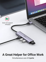 20805 USB 3.0 4-Port Hub with USB-C Power Port