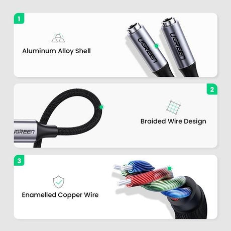 30732 USB-C to 3.5mm Splitter