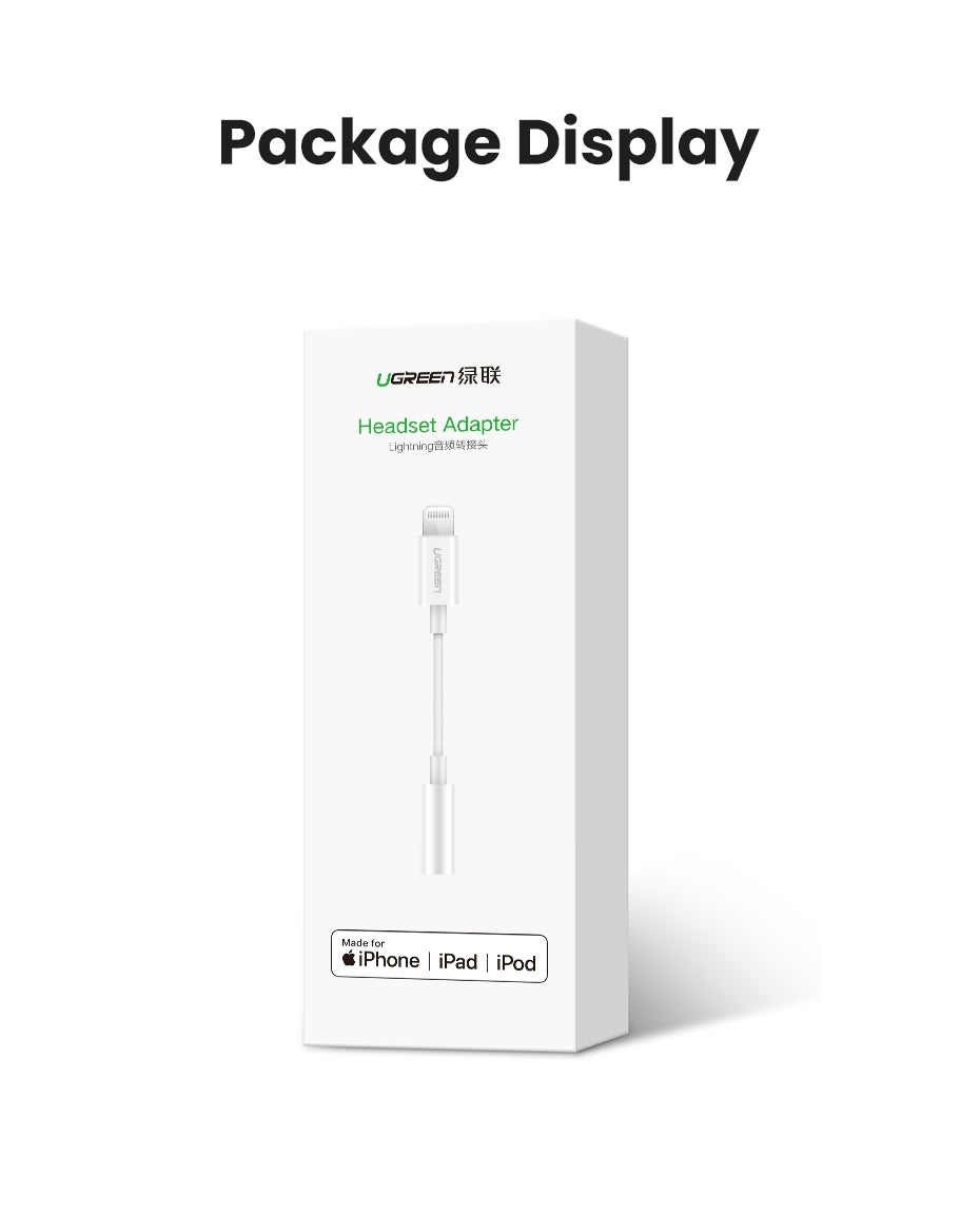 30759 iPhone 8-pin to 3.5mm Headphone Adapter