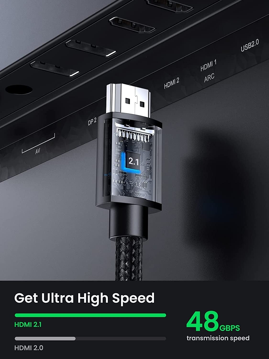 40447 HDMI Extension Cable 8K 60Hz 48Gbps Male to Female Cable 1M