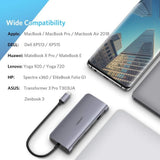 Type C 9 in 1 Multifunction Adapter- HDMI/ VGA/Gigabit/TypeC/USB3.0 x 3/SD/TF (40873)