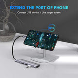 TypeC 5 in 1 Adaptor - HDMI + USB 3.0*3 + TypeC PD Power Converter (50209)