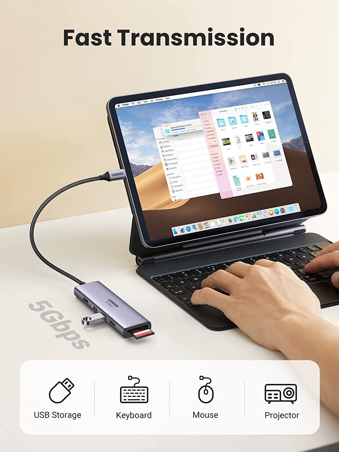 60383 Premium 6-in-1 USB-C Hub