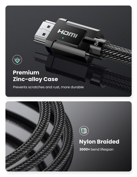 70321 8K HDMI 2.1 Male to Male Cable 2M