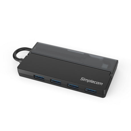 CH330 Portable USB-C to 4 Port USB-A Hub USB 3.2 Gen1 with Cable Storage
