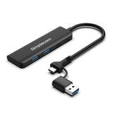 CH385 SuperSpeed USB-A and USB-C 4-Port Combo Hub USB 3.2 Gen 1 (2x USB-A and 2x USB-C Ports)