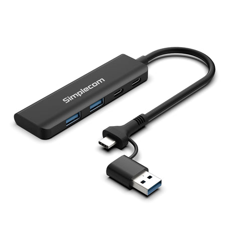 CH385 SuperSpeed USB-A and USB-C 4-Port Combo Hub USB 3.2 Gen 1 (2x USB-A and 2x USB-C Ports)